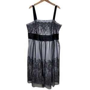 Dressbarn Collection Dress Womens‎ 20 Whimsigoth Babydoll Witchy Black Glittery